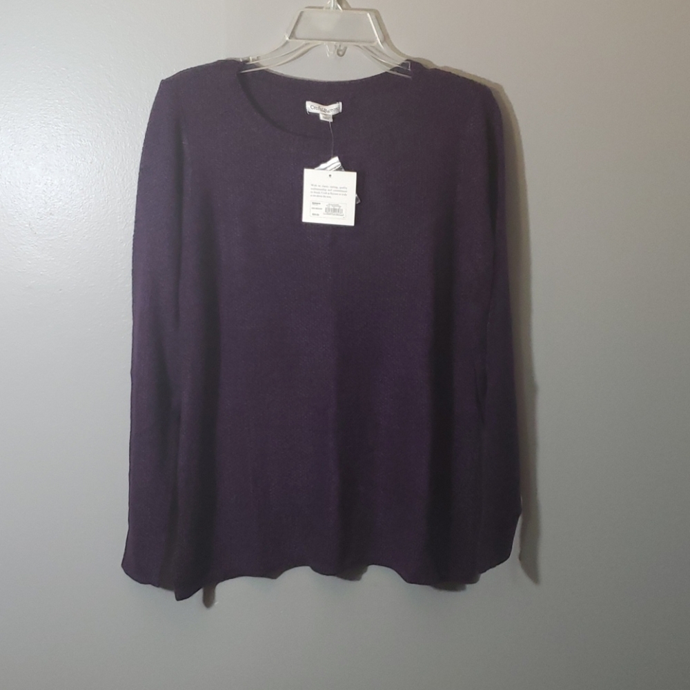NWT Croft and‎ Borrow Purple Sweater